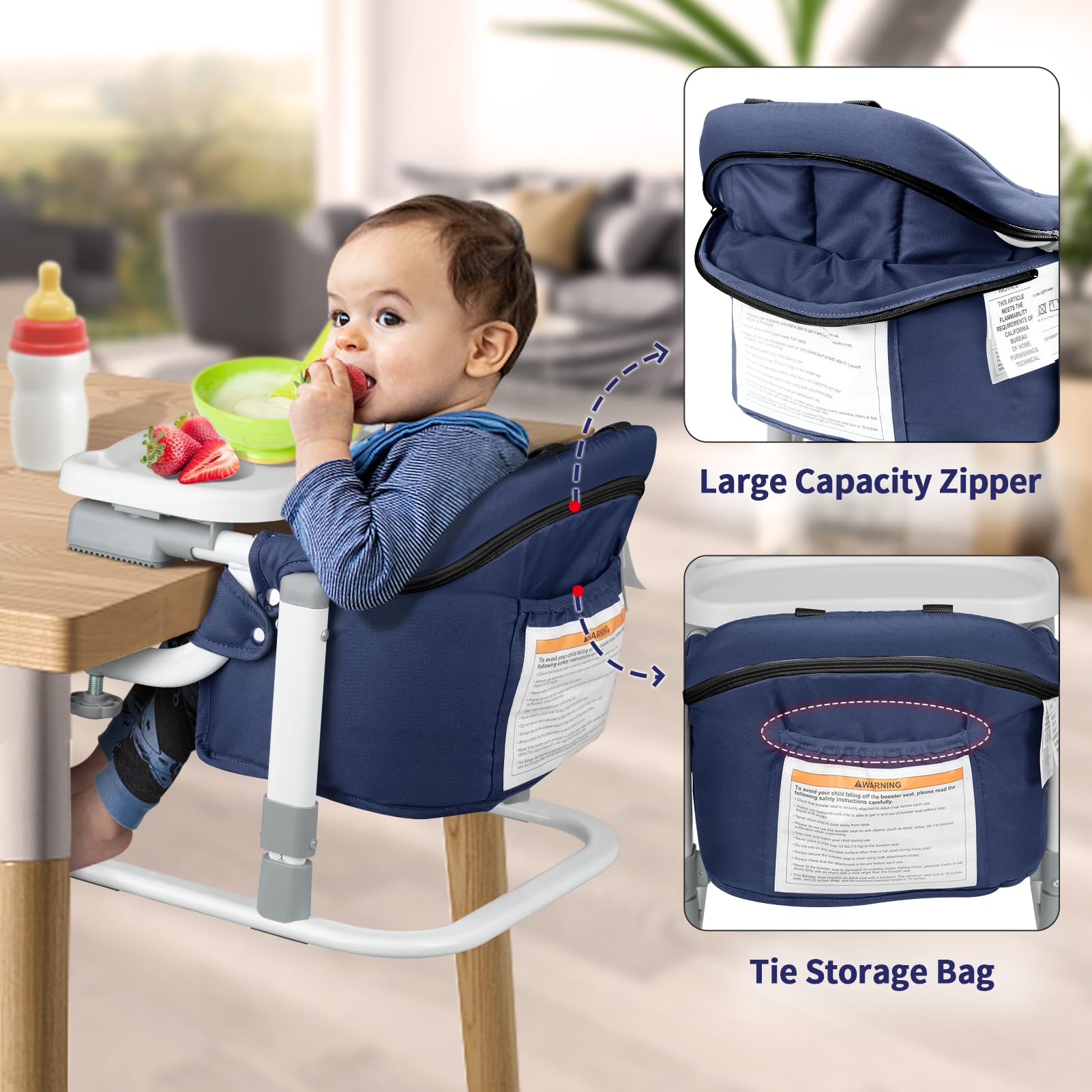 SYCYH?« 3 in 1 Fast Table Chair Baby High Chair for Table Portable High