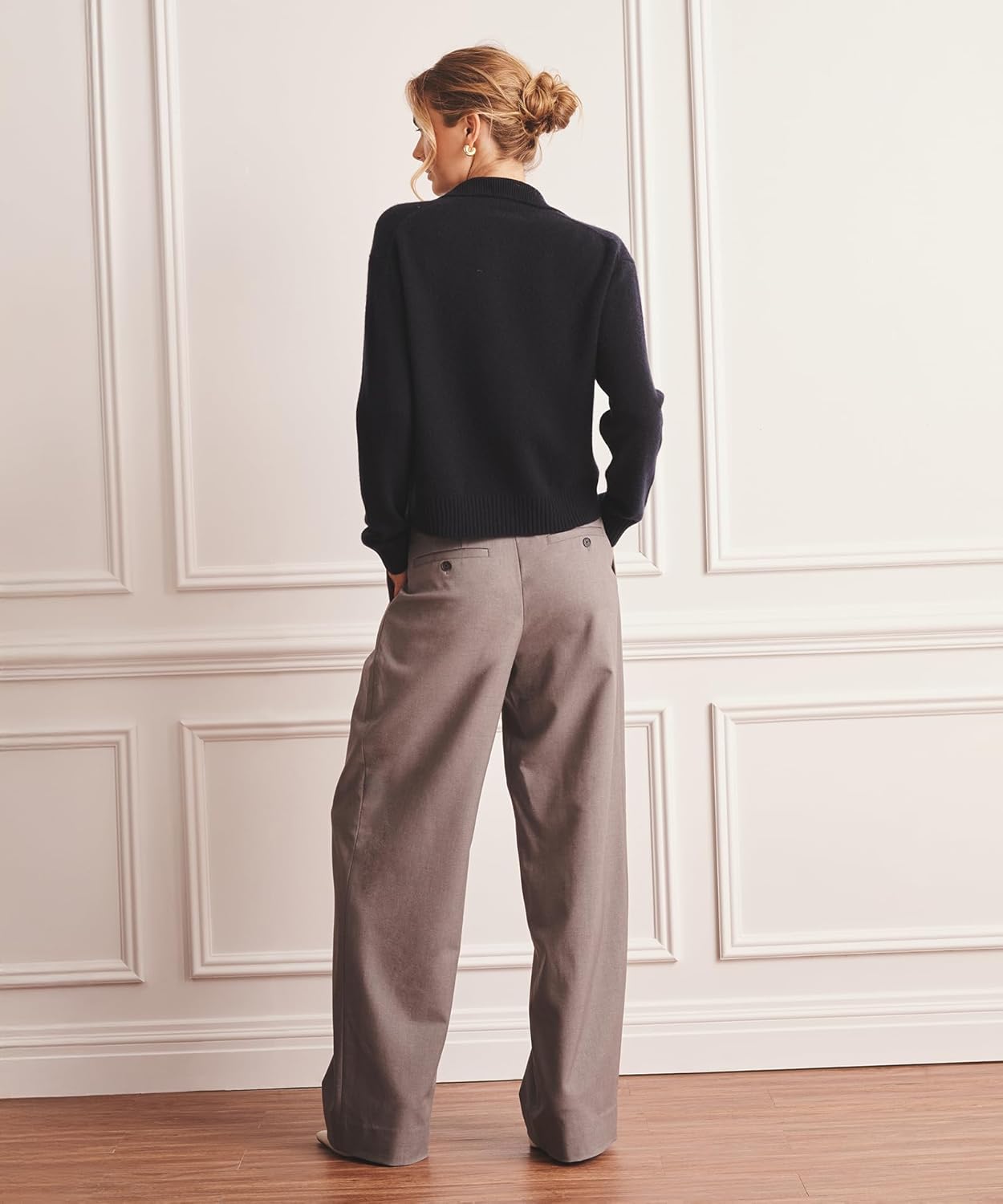 NAADAM Womens, Luxe Cashmere Collared Cardigan, - Image 5