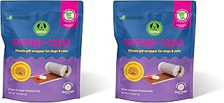 Stashios: Wrap-Ups: Pill Wrapper - Bacon Cheeseburger - 30 Servings Bag, Dogs & Cats, Treat Hides Any Size Pills, All Natural Limited Ingredients, USA (Pack of 2)