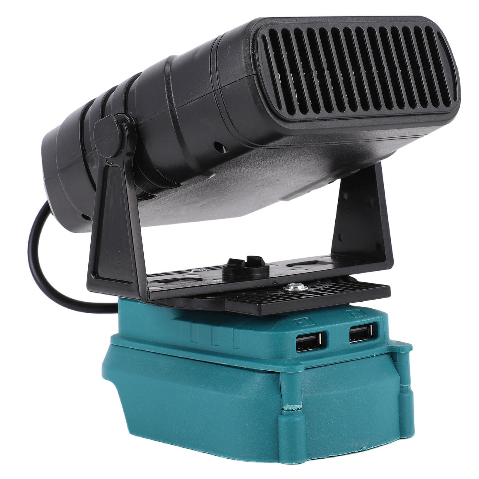 Denash Calentador de Temperatura Constante, Calentador de Espacio Portátil de 200 W, Calentador a Batería con 2 Puertos USB para Oficina de Escritorio de Taller