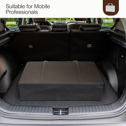 Miniatura 6 de Paddie Silla portátil de tatuaje para cliente, mesa de masaje plegable para esteticista con bolsa de almacenamiento, reposapiés divididos ajustables