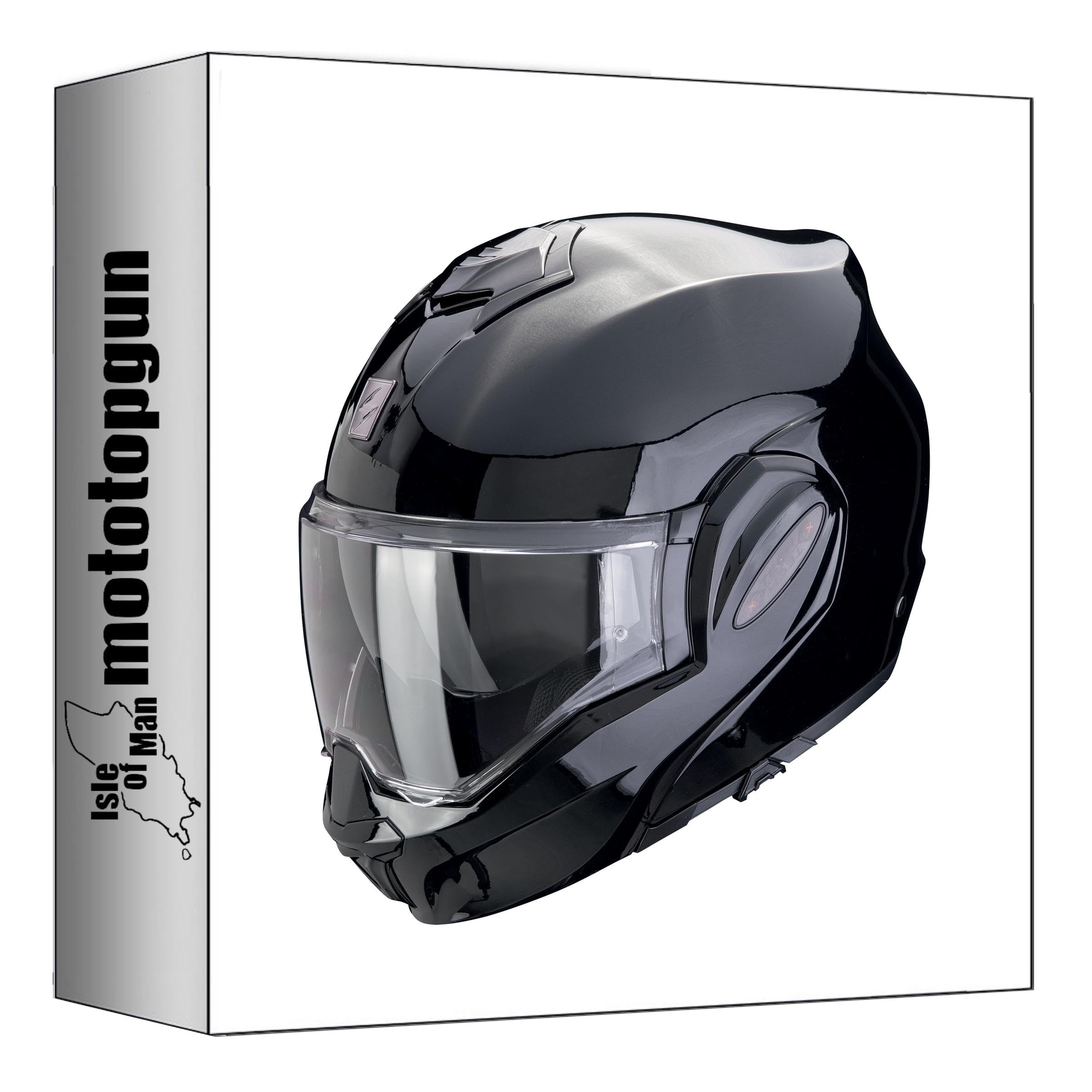Casque modulable Scorpion Exo-Tech Evo l'excellence du noir mat en taille M - 4