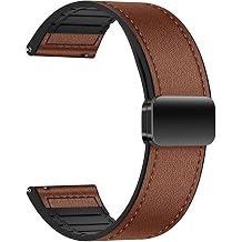 Quick Release Watch Band Compatible With Hamilton Khaki Field Mechanical 42mm Faux Leather Adjustable Clasp Replacement Band