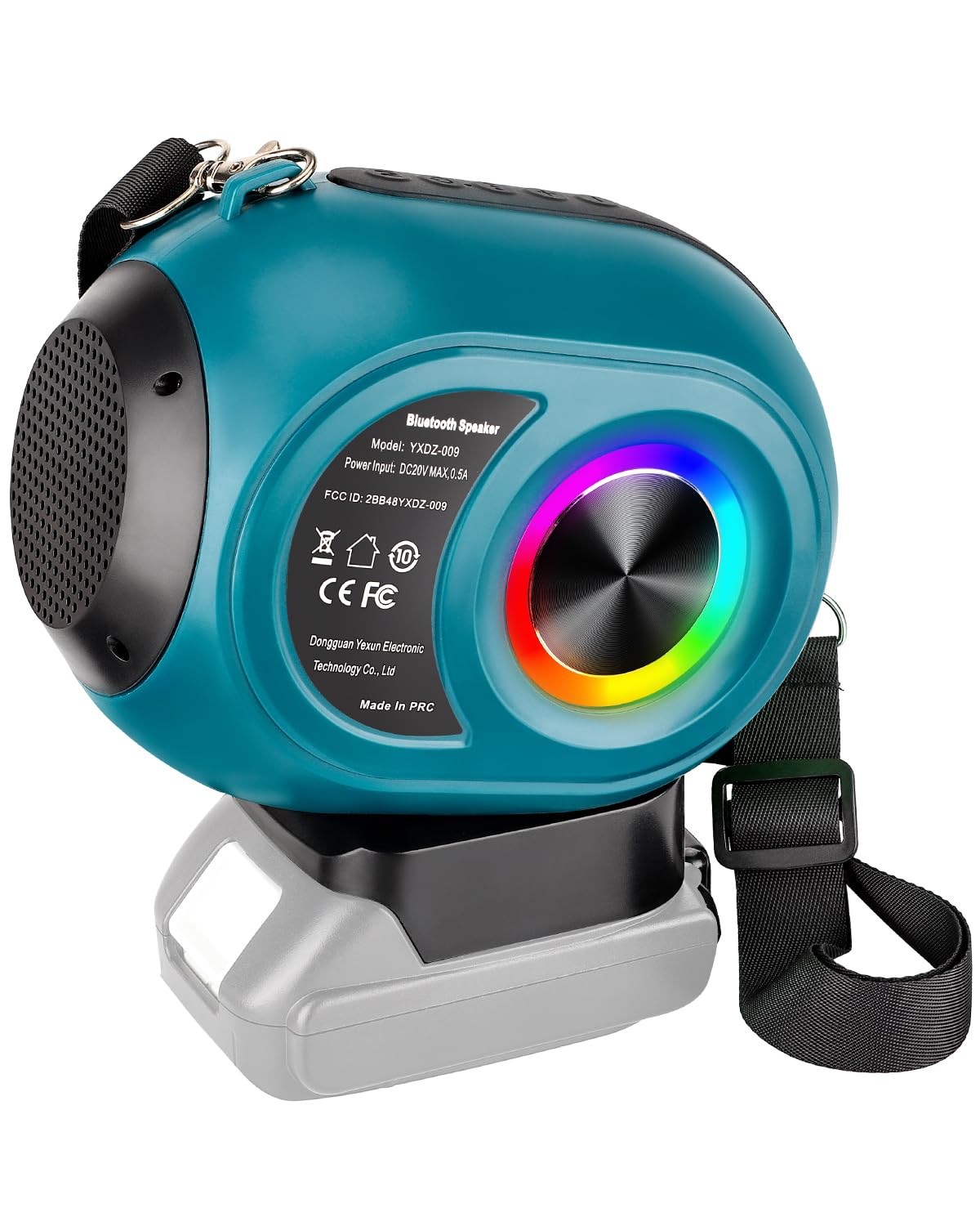 Adisipsoarin Bluetooth Speaker for Makita 18v LXT Battery,Wireless Speaker with HD Sound, TWS Pairing, Bluetooth 5.3, for Jobsites/Home/Party/Outdoor/