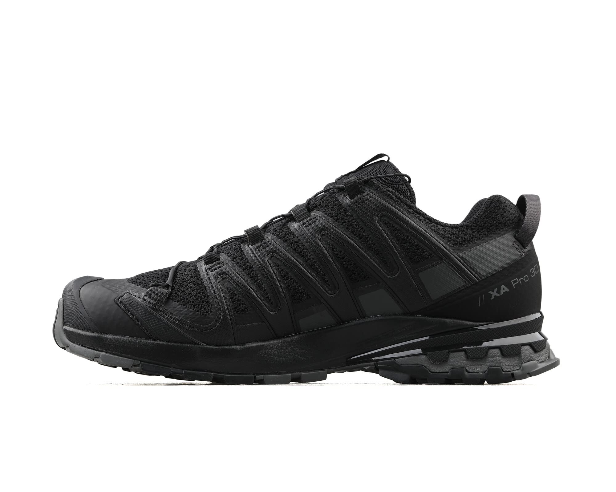 SALOMON XA Pro 3D V8, Zapatillas de Trail Running Hombre, Black/Black/Magnet, 49 1/3 EU