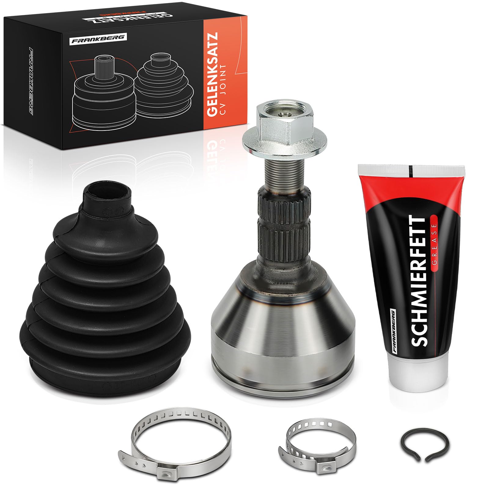 Frankberg Kit junta homocinética del lado la rueda delantera 71740557 | Compatible con: 9-3 Convertible YS3F, Croma 194, Vectra C Z02, 9-3 D75 D79 E79 YS3F, Signum Z03, 9-3 Familiar E50