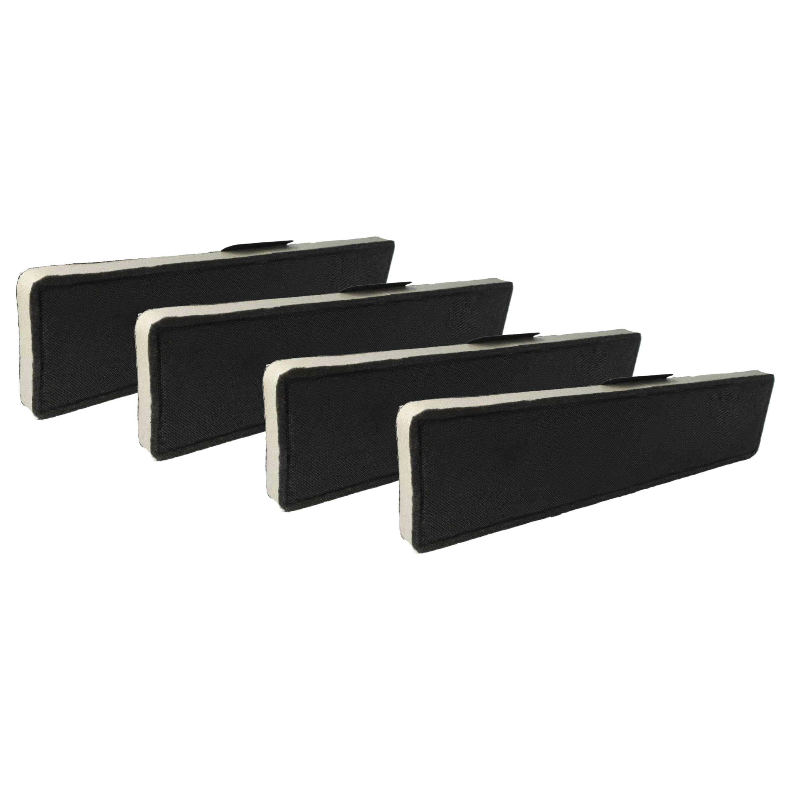 vhbw 4x Filtro a carboni attivi compatibile con Miele AURA EDITION 6000 / EDST, 6000 / HVBR, 6000 / BRWS cappe aspiranti - 43 x 10 x 2 cm