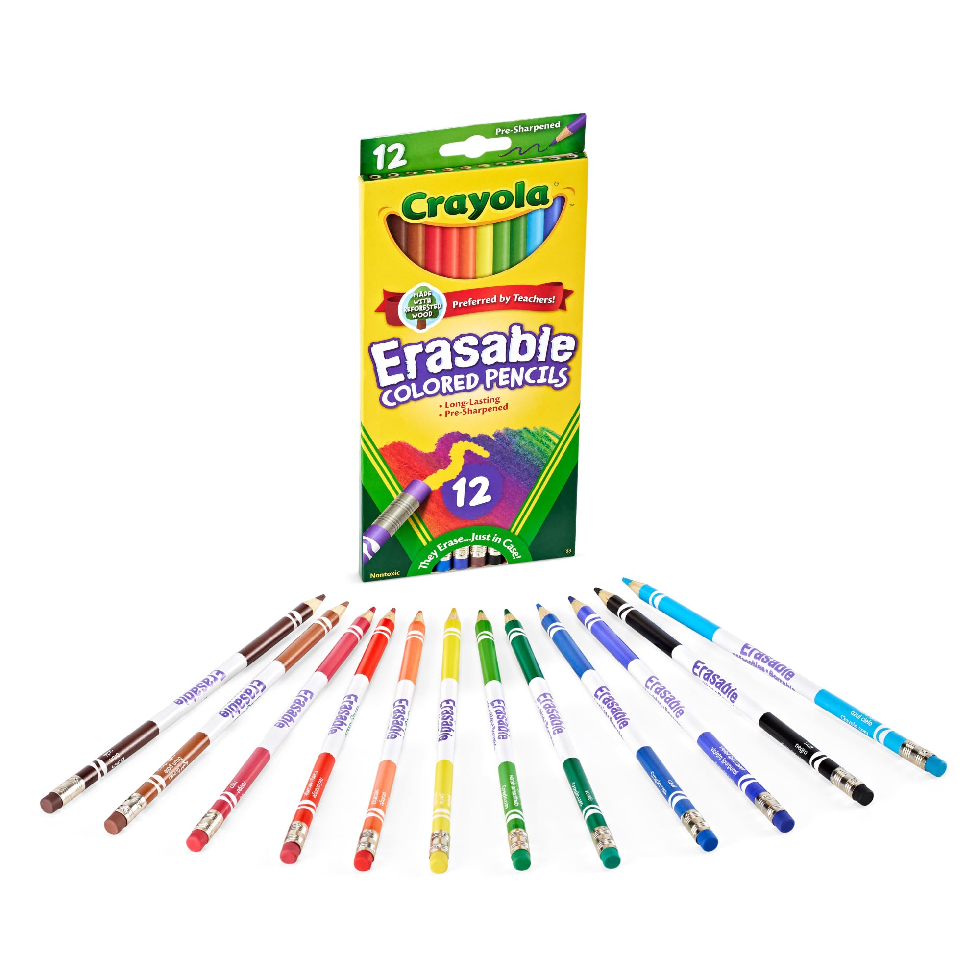 Crayola 68–4412 12 Stück Buntstifte, radierbar