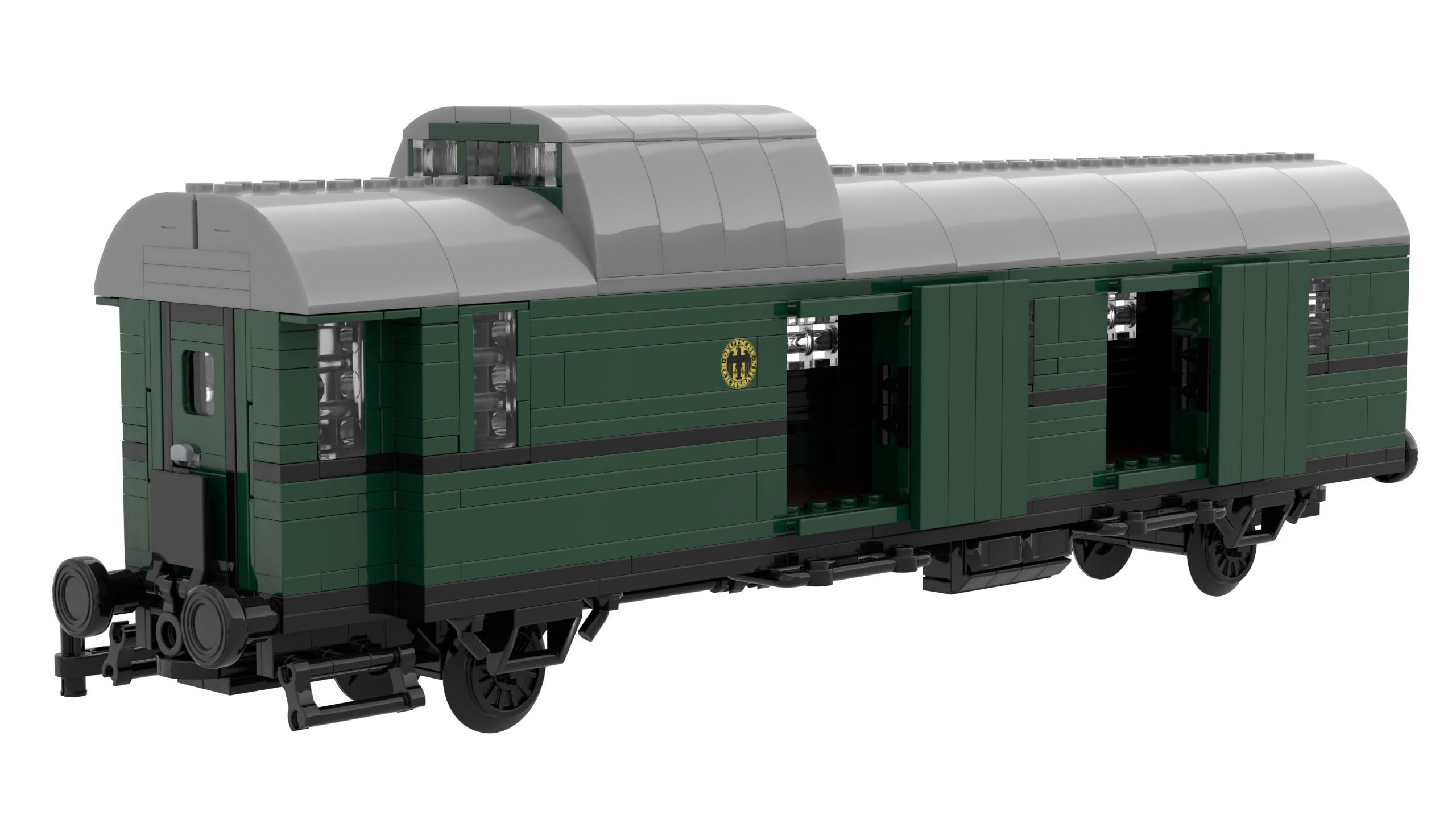 Stone Heap | Personenwagen Bi-29 oder Gepäckwagen Pwi-29 | 2 in 1 Klemmbausteinset | Modellbausatz für Eisenbahn-Fans & Sammler
