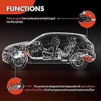 Vista 6 de A-Premium [L6 4.2L] Colector de escape con juntas, espárragos, tuercas, pernos, arandelas compatibles con Chevy Trailblazer, Trailblazer EXT y GMC