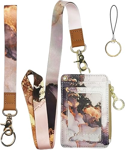 Miniatura 67 de Soporte para tarjetas de identificación negro con cordón, soporte vertical de piel sintética para tarjetas de identificación con 1 ventana de Negro