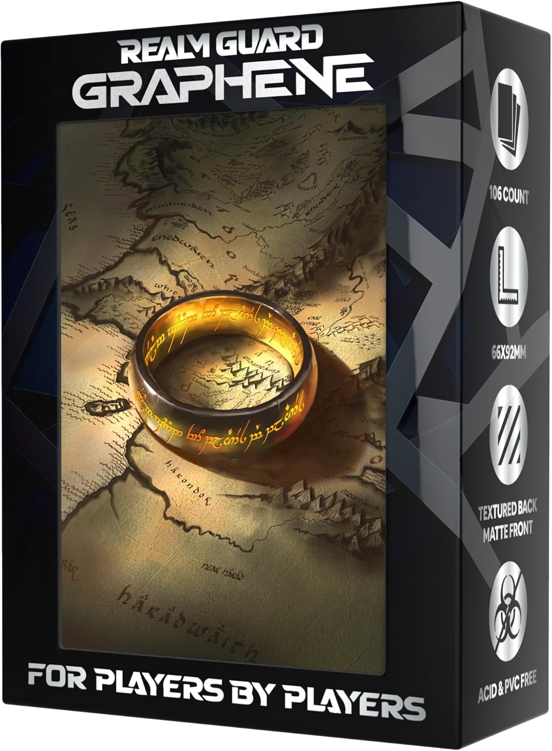 Graphene -100ct Textured Matte TCG/MTG Card Art Sleeves (The Ring)