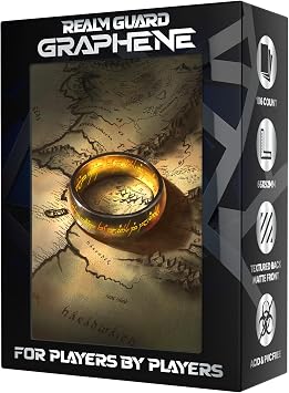 Realm Guard Graphene -100ct Textured Matte TCG/MTG Card Art Sleeves The Ring