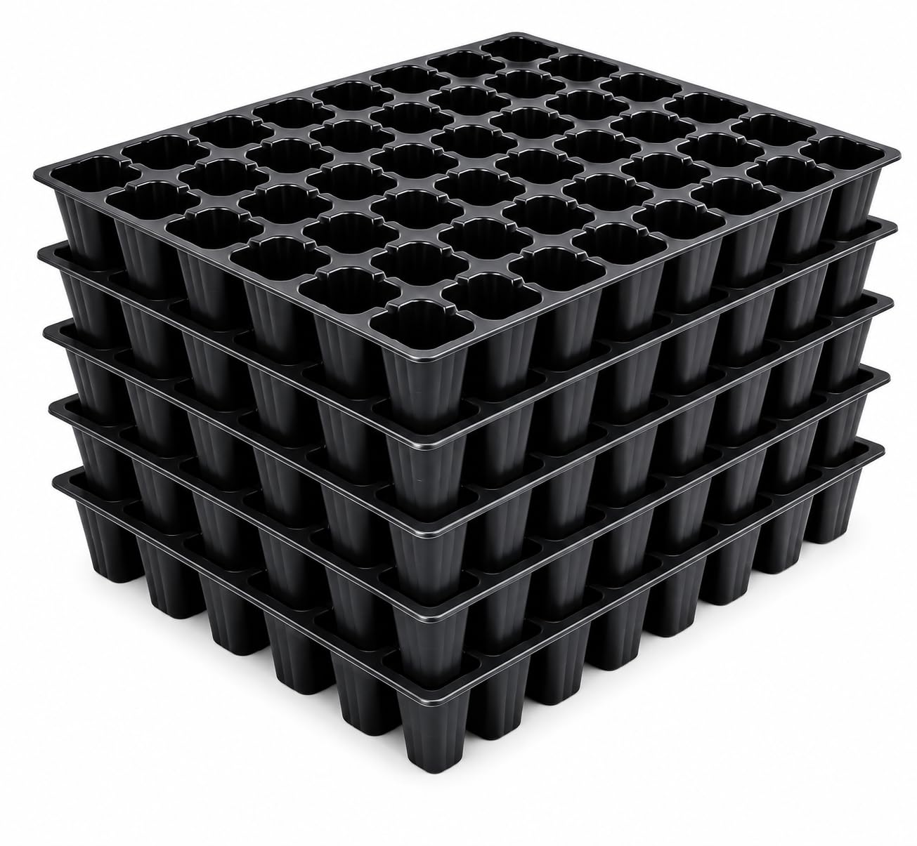 SJ Organics Seed Starter Tray - Pack of 10 (48 Cells Each) | Heavy Duty Germination Tray for Vegetables, Flowers & Hydroponic Gardening-picture-31