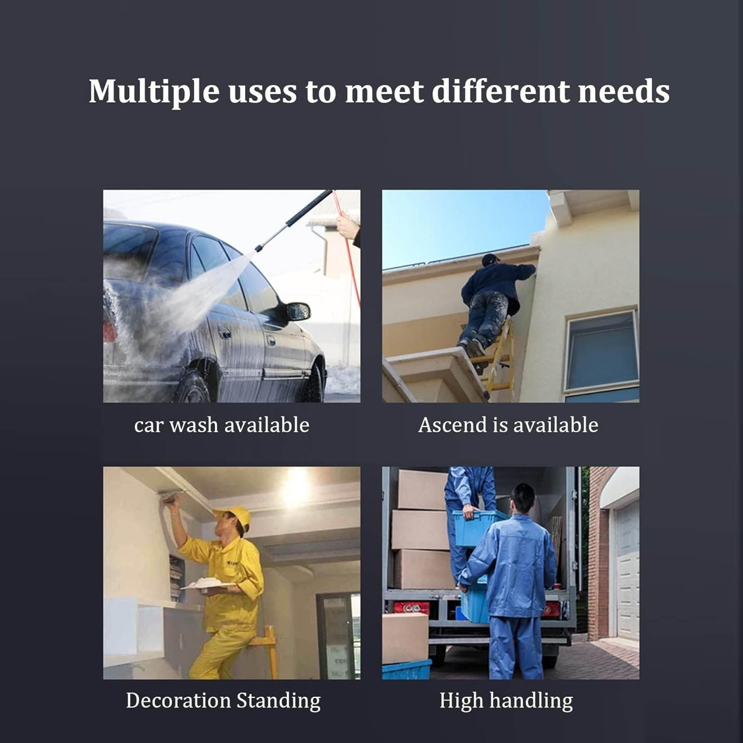 Adjustable Height Home Engineering Ladders, Scaffolding Equipment with Non-Slip Feet,Work Platform Scaffold Tower Ladder Work Platform(180 * 30cm)