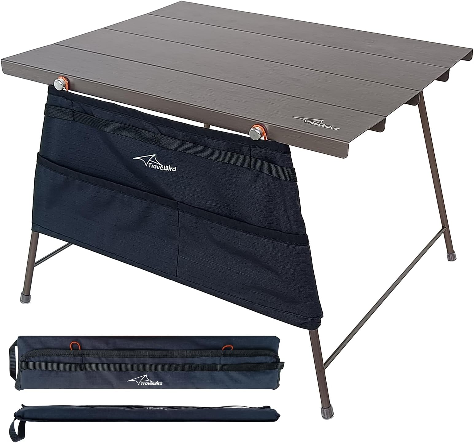 Flexifold Ultralight Aluminum Camping Table, Portable Folding Camping Table, Small Outdoor Side Table with Carry Bag for Outdoor Cooking, Picnic, Camp, Beach, Travel