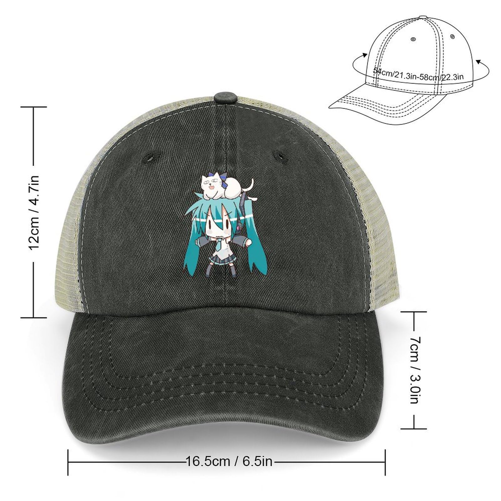 メッシュキャップ 初音ミク キャップ ウルフアロン メッシュキャップ 