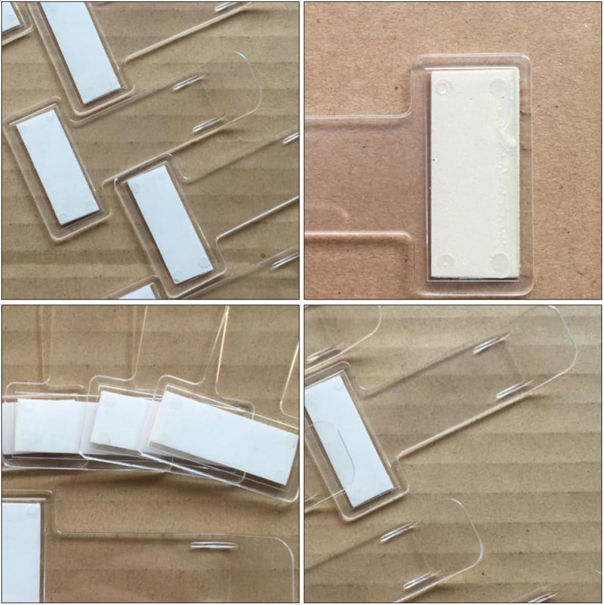 Parking Ticket Holder Clip Easy to Install with Double-Sided Adhesive Tape 20pcs Plastic T-Shape Window Permit Sticker Folder for Car Windscreen for Vehicle Notes and Parking image 3