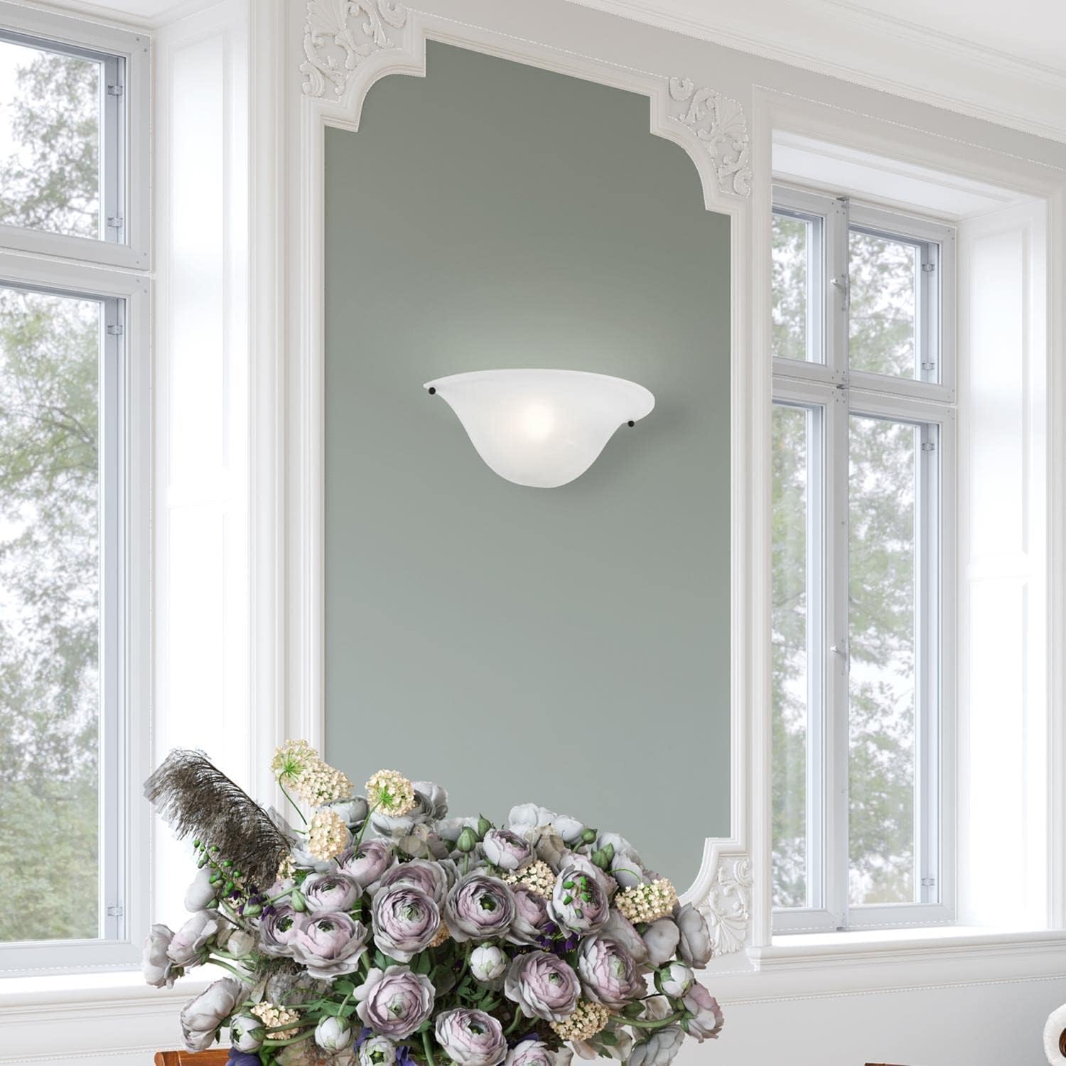 Livex Lighting Wynnewood 1 Light Wall Sconce Black Finish