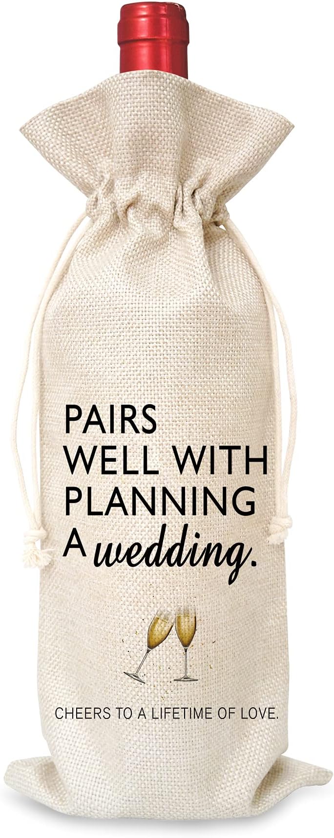Wine Bag Wedding Gift for Mr and Mrs - Engagement Gift J14