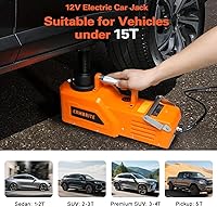 Vista 3 de EAMBRITE 12V DC resistente de 4,5 Toneladas, piso hidráulico Jack con luz LED.