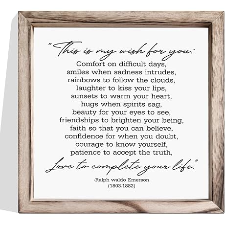 My Wish for You - Heartwarming Inspirational Wall Decor