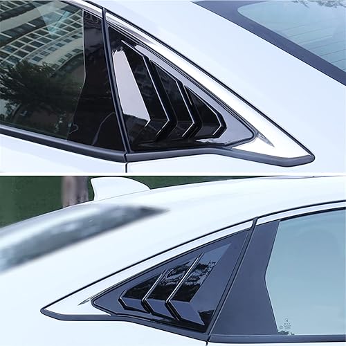 Miniatura 6 de Para Civic 2022 2023 2024 Sedan - Rejillas de ventana lateral trasera, rejillas de ventilación de aire estilo carreras, persianas para Honda 11