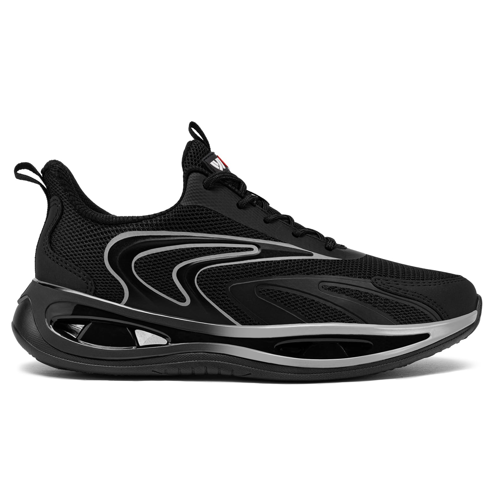 LARNMERN Zapatos de Seguridad Mujer Zapatillas de Seguridad Amortiguación Ligeros Comodidad Transpirabilidad Moda Zapatos de Trabajo(Negro Gris,38EU)