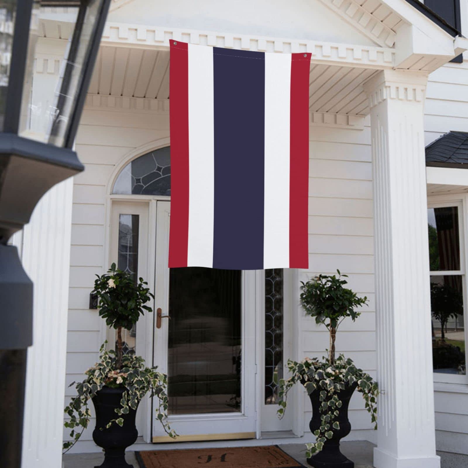 Thailand Tischflaggen Set - 2 Stück Mit 30cm Metallständer