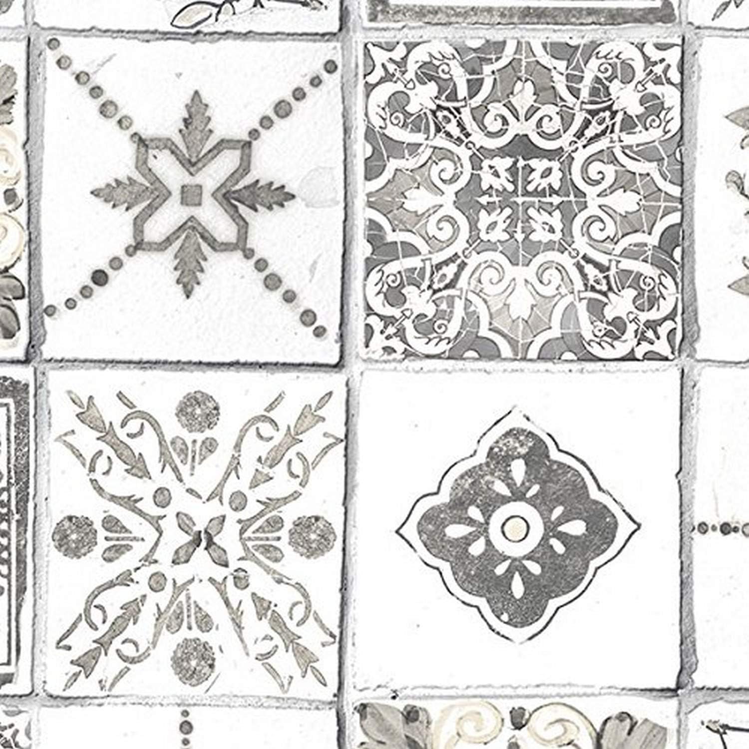 Manhattan Comfort NWCK36622 Washington Series Roll of Decorative Vinyl Wallpaper, Blue/Beige