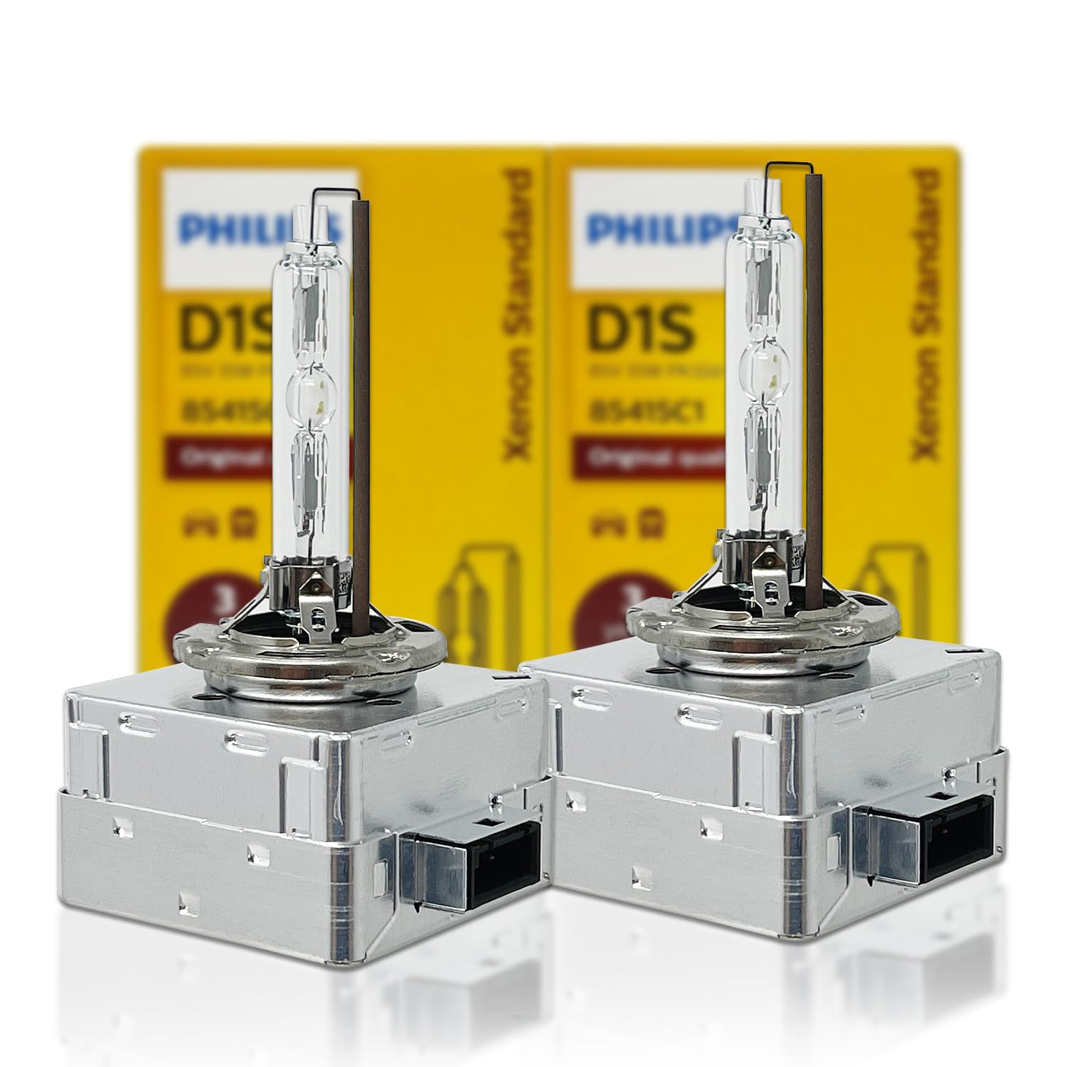 OEM D1S 4300K HID XENON Headlight bulbs - Replacement for PHILIPS Xenstart 85415 35W DOT Germany | Pack of 2