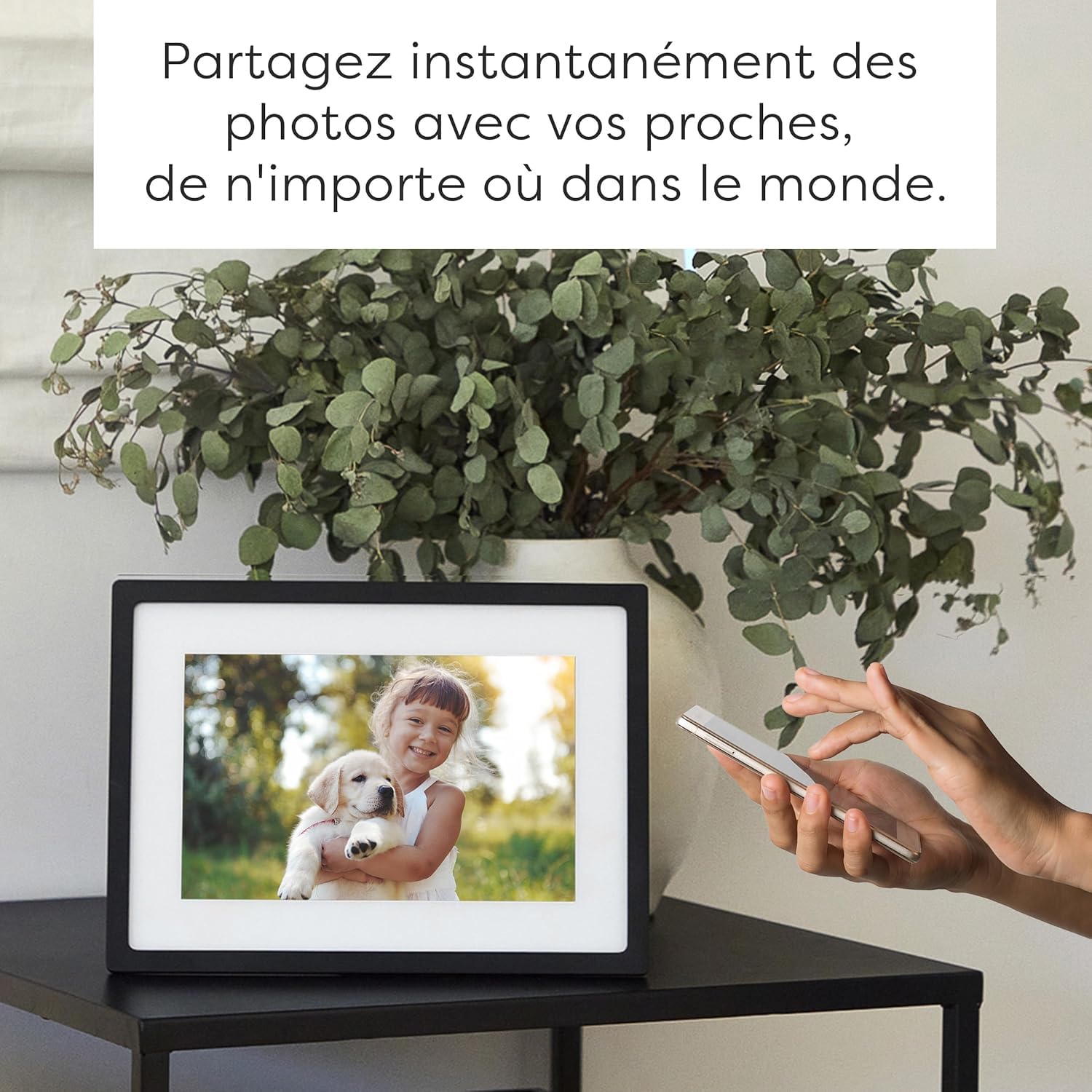 Cadre Skylight : Cadre Photo numérique WiFi 10 Pouces, Email, Photos de n'importe où, écran Tactile