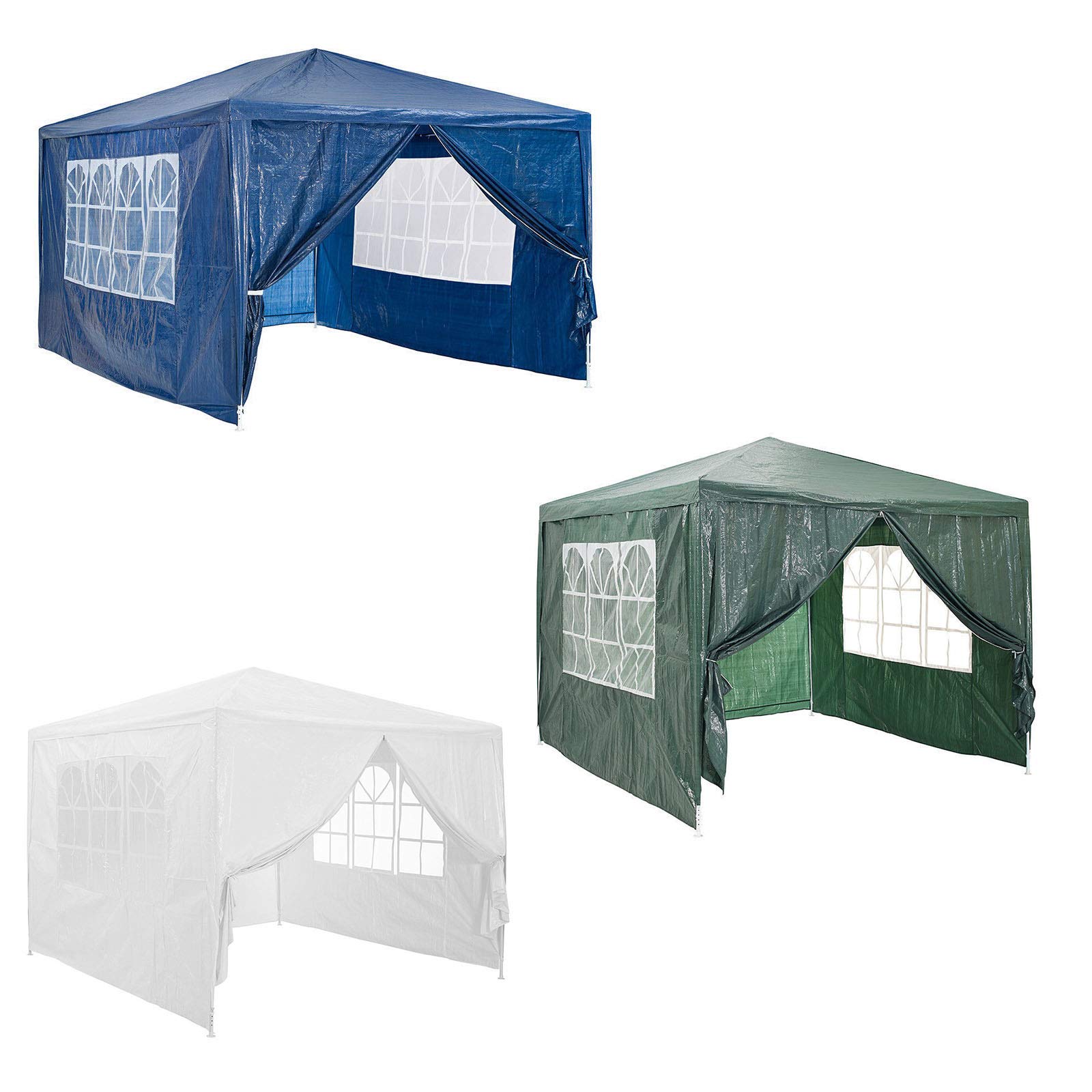 Buy Outdoor Garden Gazebo, 3M X 3M Portable Heavy Duty Waterproof Car