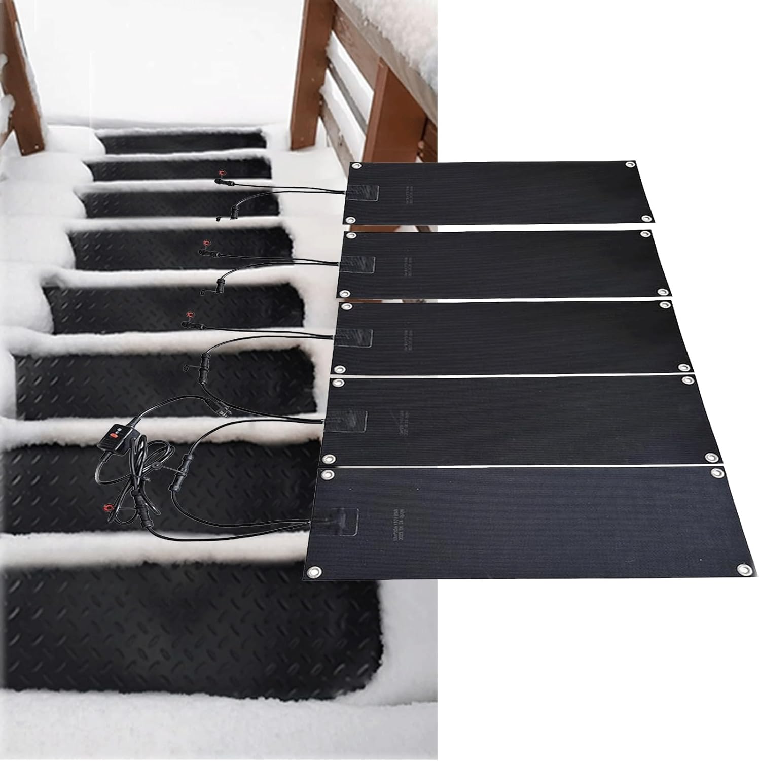 融雪マット ソーヒーター 110V 玄関／通路用 滑り止めマット 融雪 パッド マット［降ってくる雪を融かす］ 雪下ろし 発熱 電熱