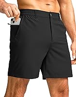 GGradual Men's 7" Lightweight Golf Shorts - Stretch Quick Dry Breathable Casual Work Shorts with 3 Pockets