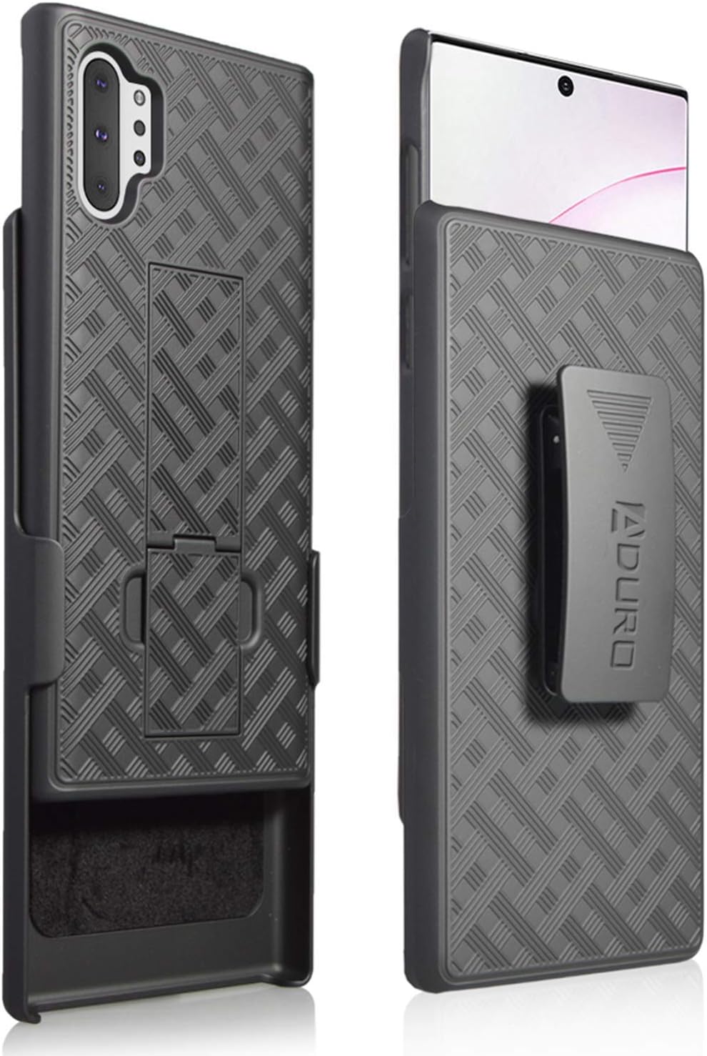 Aduro Cell Phone Holsters for Samsung Galaxy Note 10 Plus Case Protector Includes Belt-Clip & Built-in Kickstand