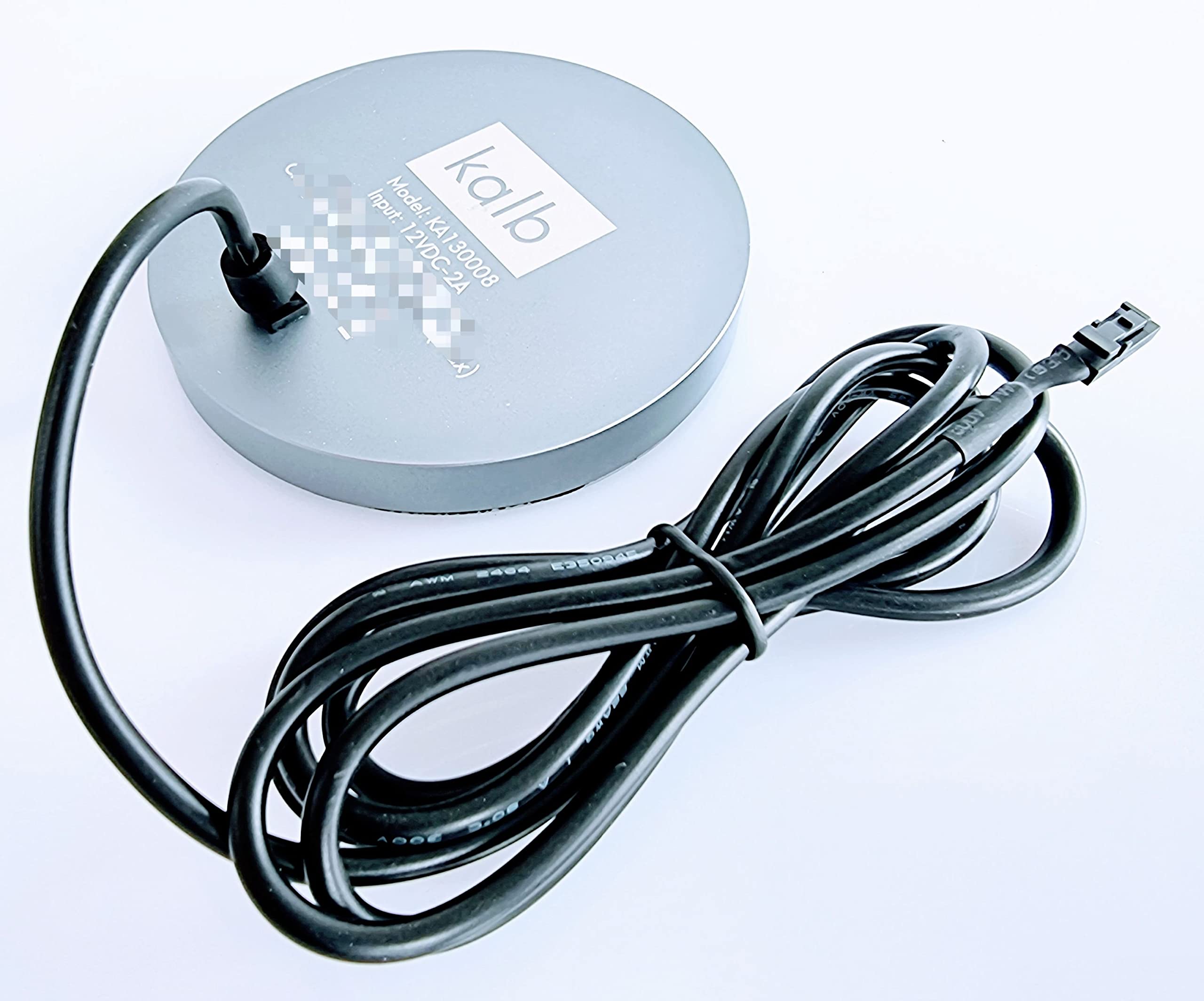 Kalb | 12 VDC QI Base e instalación Cargador Inalámbrico Gris Distancia de Carga 3-18 mm Smart Wireless con Fuente de Alimentación 30 W 12 V