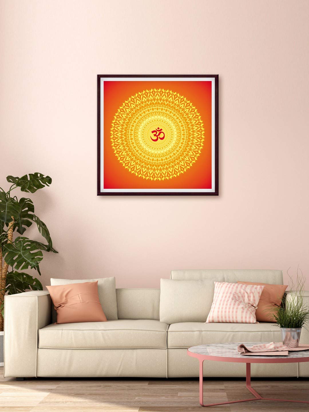 999STORE Om printed canvas painting (Canvas_parents_Orange) BRF1818205037