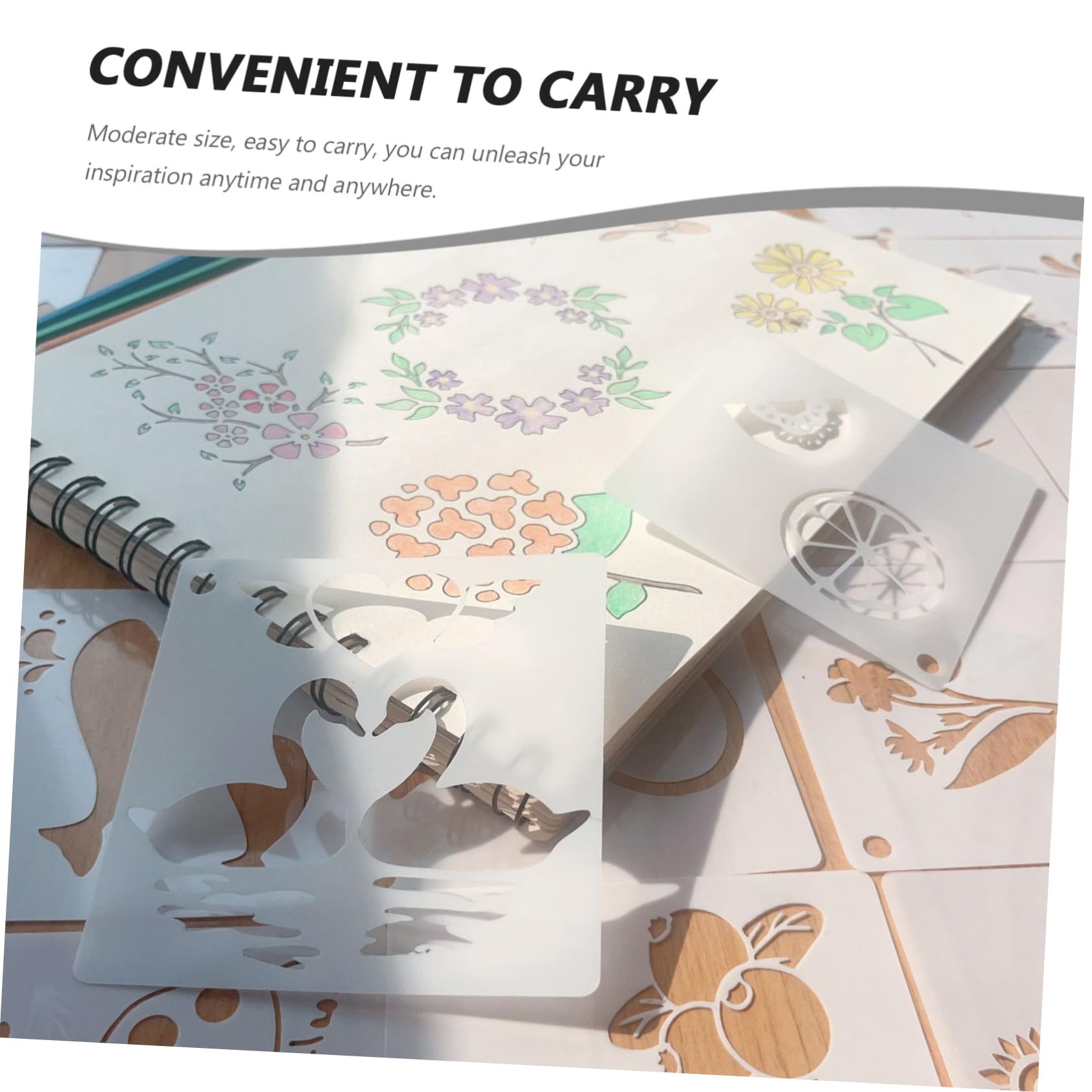 Operitacx 300pièces Pochoirs Animaux Et Plantes Pour Peinture Et Diy Templates Réutilisables Pour Artisanat Et Scrapbooking