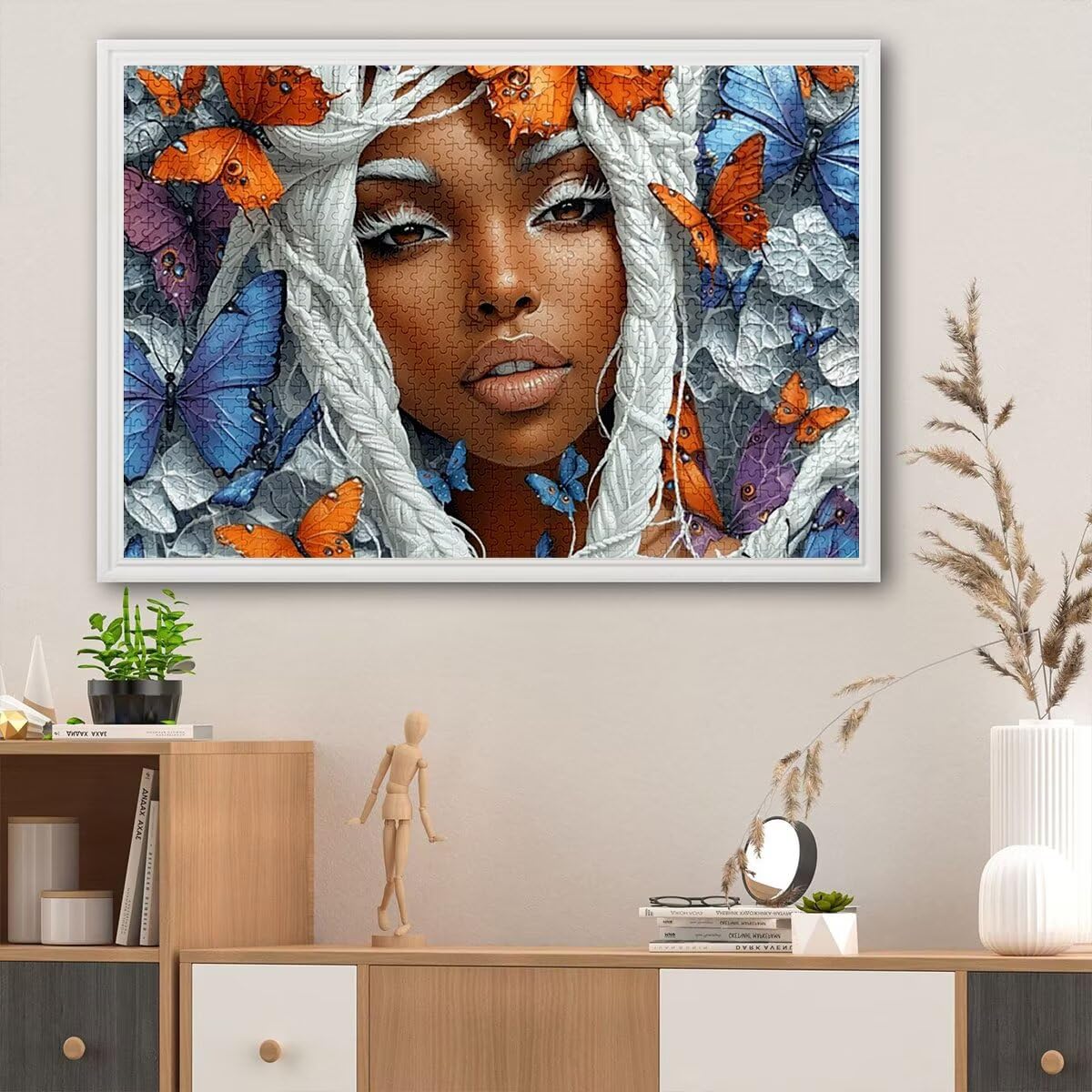 Puzzle 3000 elementów dla dorosłych, drewniane puzzle motyl dla dorosłych, trudne drewniane łamigłówki, rodzinne gry edukacyjne, łamigłówki z pudełkiem upominkowym do dekoracji domu, prezent dla