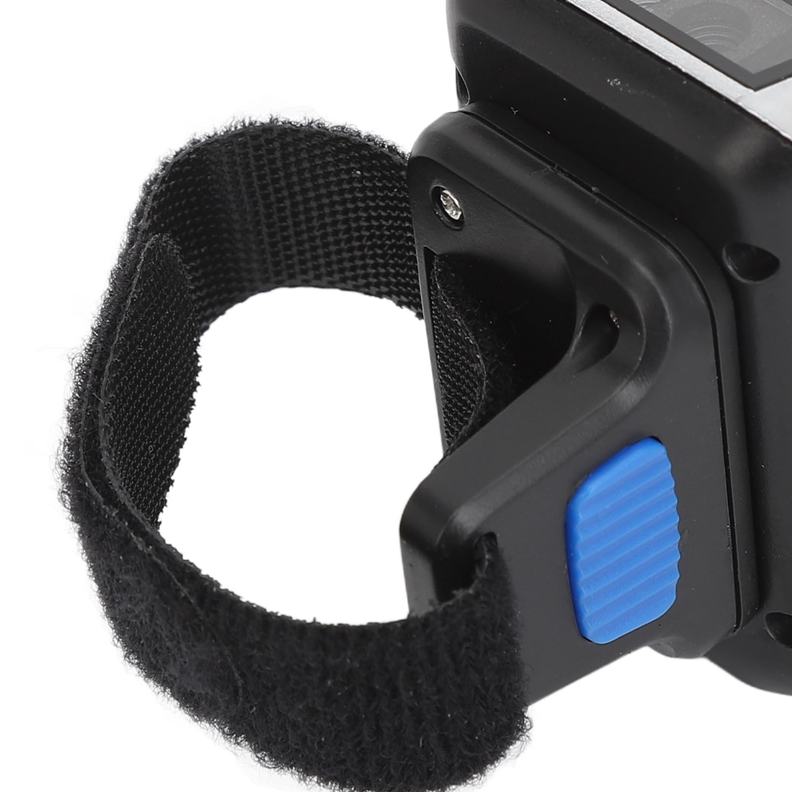 Gonetre Escáner de Código de Barras de Anillo, Lector de Código de Barras de Dedo Portátil Inalámbrico 1D 2D QR con Cabezal Giratorio 180, para Teléfono POS de Computadora