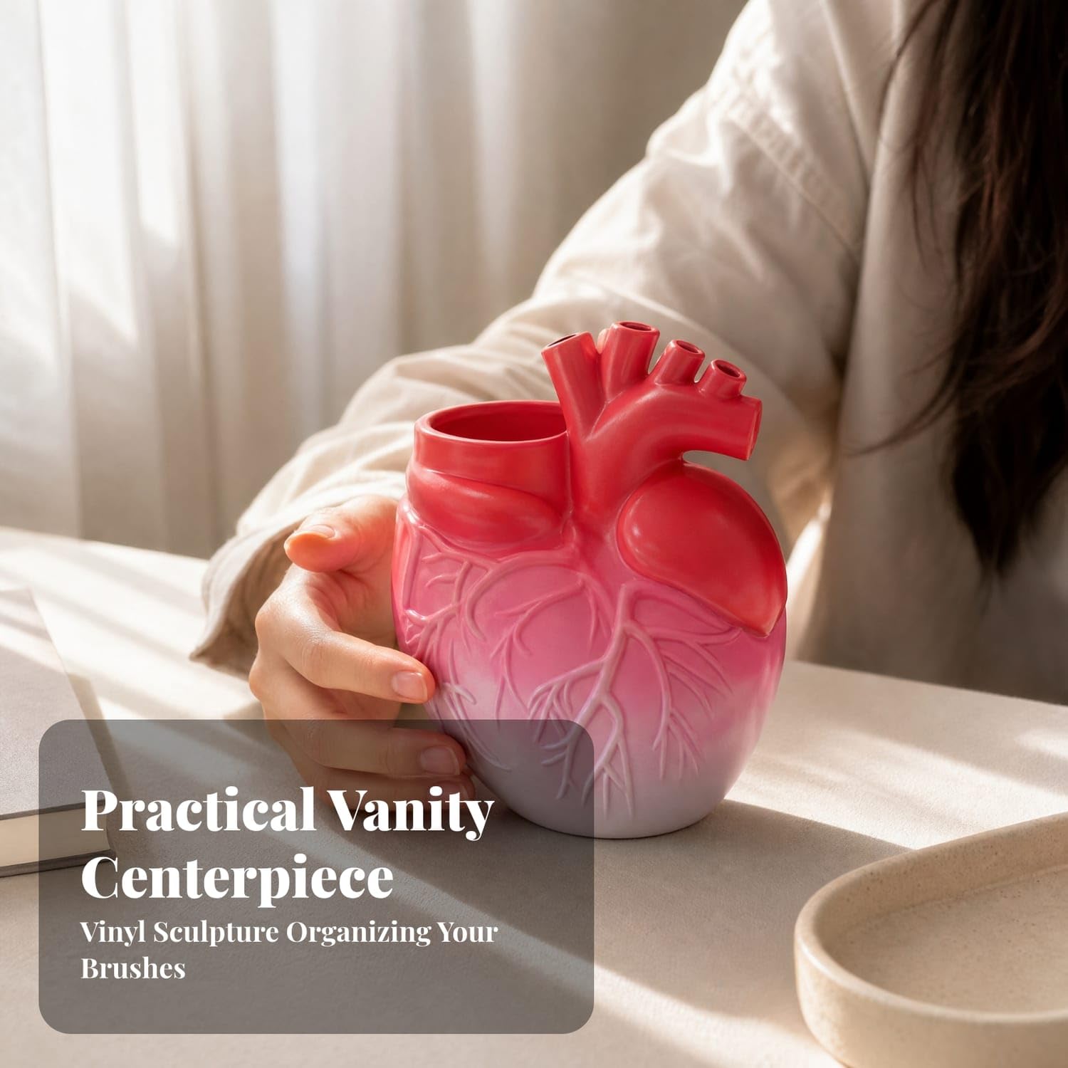 Buy Multi-Purpose ABS Resin Decorative Vase Compact Painted Finish