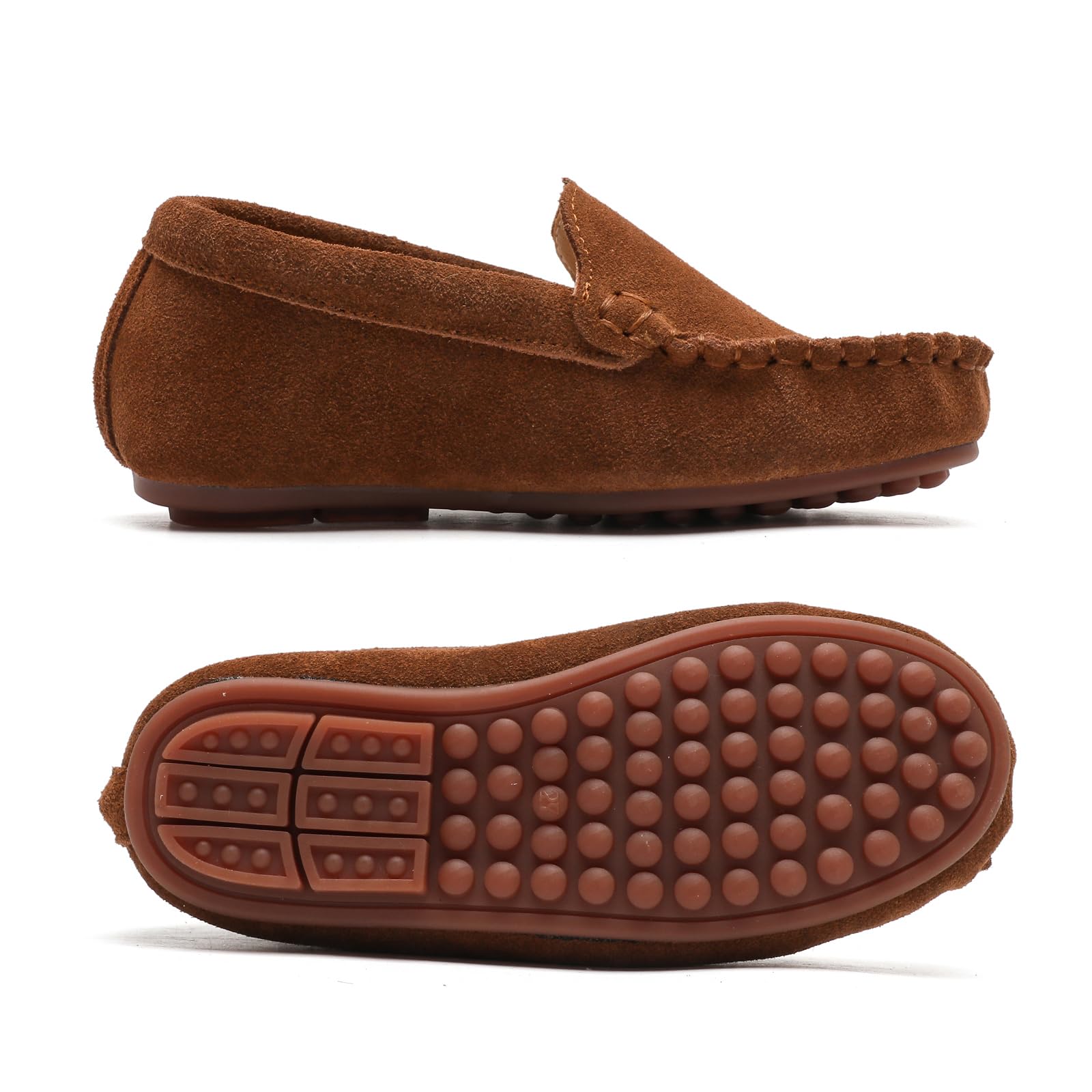 DADAWEN Garçon Classique Mocassins,Chaussure d'uniforme Scolaire Garçon Fille
