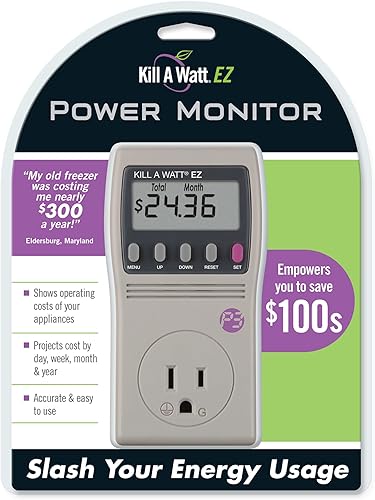 Miniatura 4 de P3 Paquete de 2 monitores de uso de electricidad International P4460 Kill A Watt EZ, color gris
