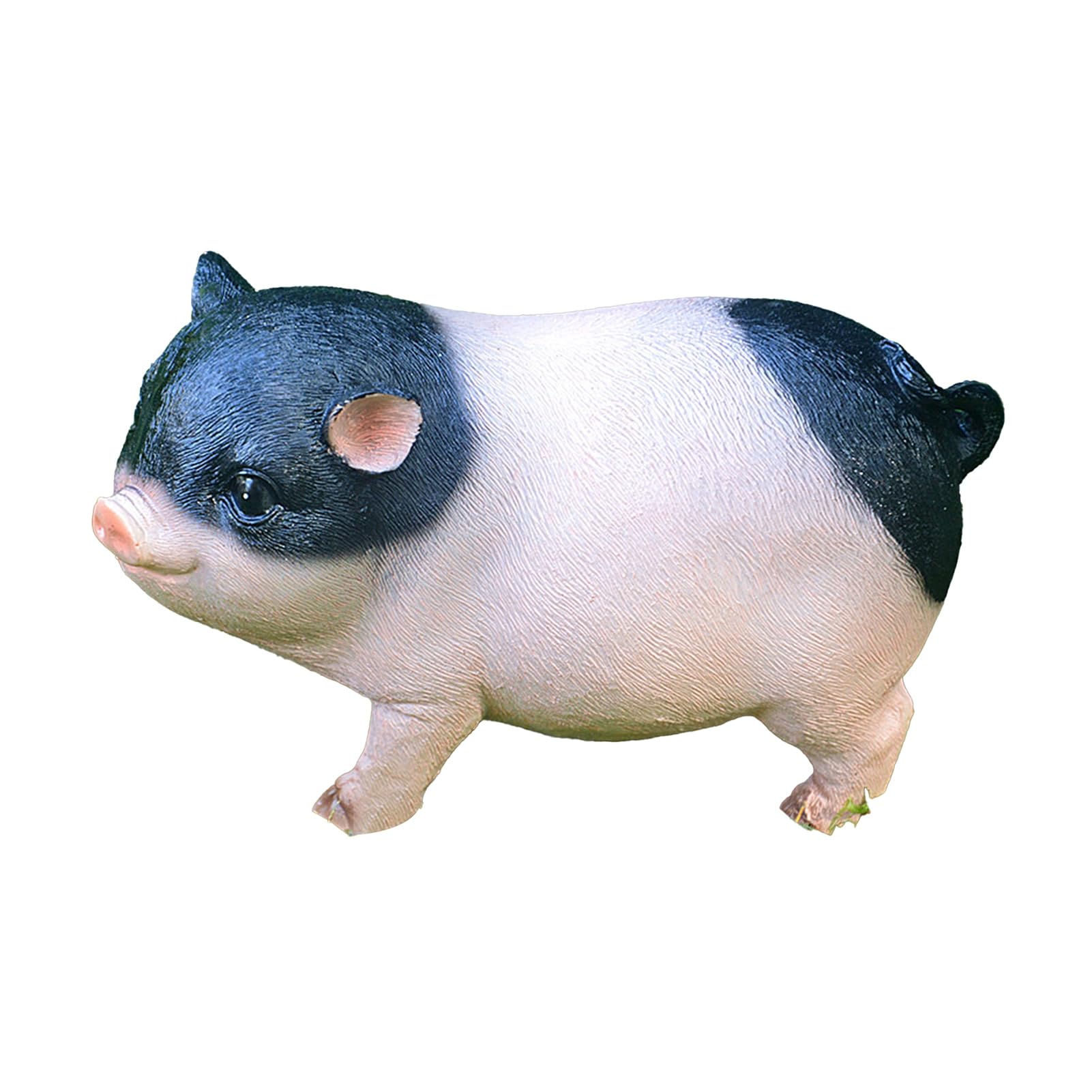matumou Garden Pig Statue, Outdoor Resin Piggy Ornament, Cute Piglet Sculpture, Farmhouse Decoration for Yard Lawn Patio
