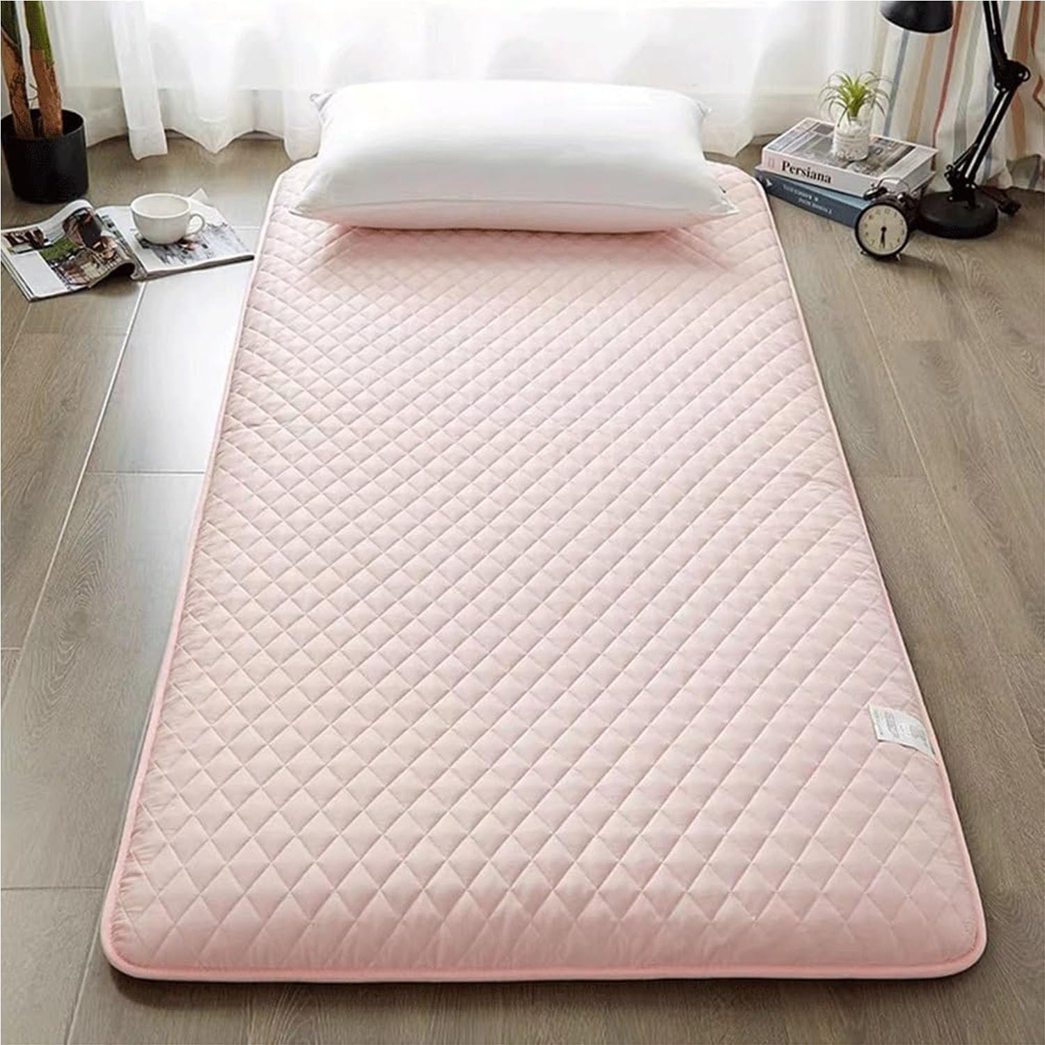 Japanese Floor Mattress Single,Portable Sleeping Mattress For Floor Guest Bed Sofa,Double Roll Up Foldable Mattress Japanese Futon Tatami Mattress
