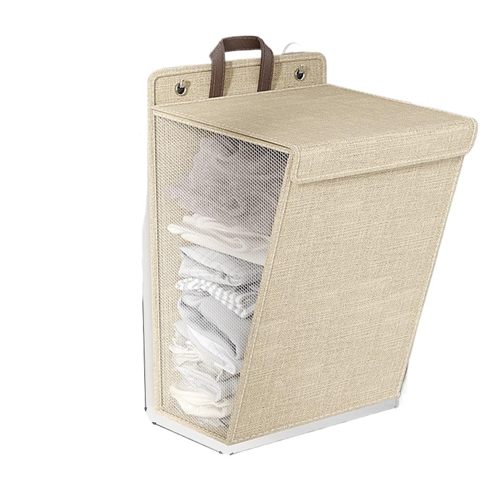 Hanging Laundry Hamper Foldable Adhesive Laundry Basket