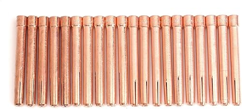 Miniatura 5 de Alffun Kit de lentes de gas de soldadura TIG de 58 piezas, kit de consumibles de boquilla de alúmina para cuerpo de pinza, compatible con accesorios