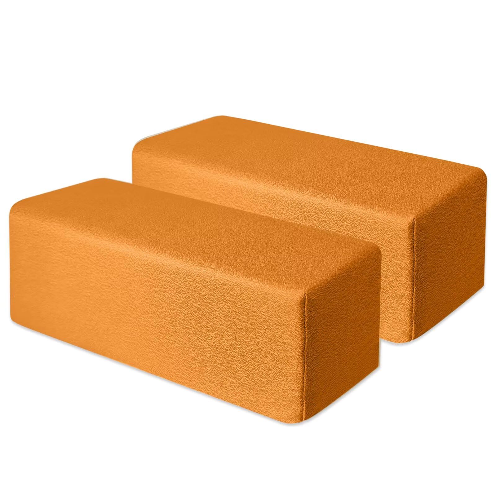 NANGELRN 2 Pack Couch Arm Rest Pillow 6x6x20 Faux Leatharie Armrest Cushion High Density Foam Pillows Removable Washable