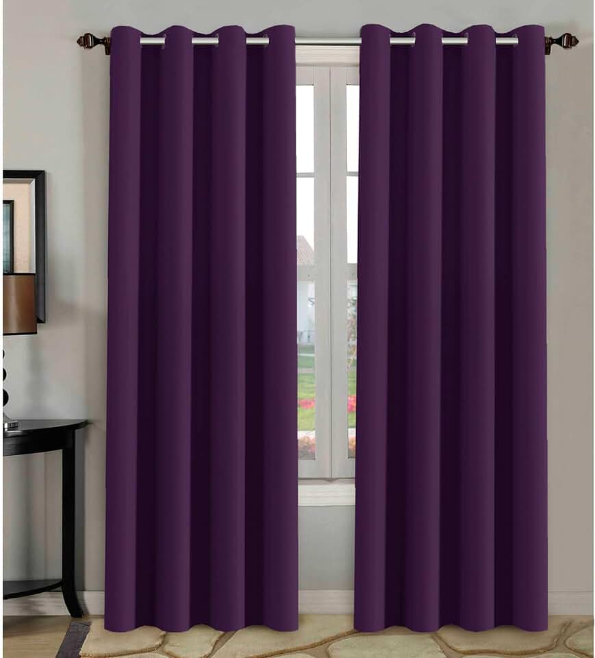 plum curtains